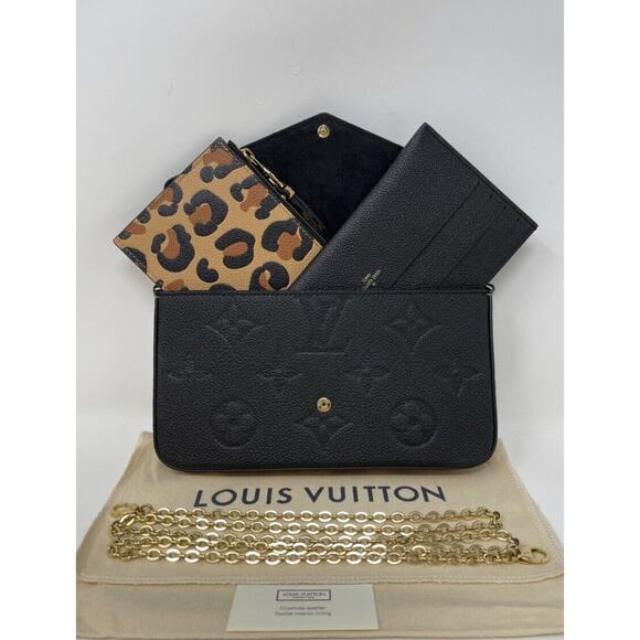 Louis Vuitton Pochette Felicie Wild At Heart Jungle Leopard 🦄 - Picture 3 of 13